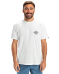 The Quiksilver Mens EVO Future Island T-Shirt in Snow White