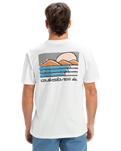 The Quiksilver Mens EVO Future Island T-Shirt in Snow White