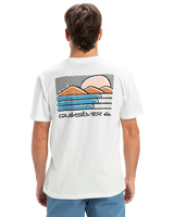 The Quiksilver Mens EVO Future Island T-Shirt in Snow White