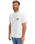 The Quiksilver Mens EVO Future Island T-Shirt in Snow White