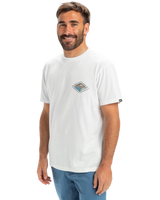 The Quiksilver Mens EVO Future Island T-Shirt in Snow White