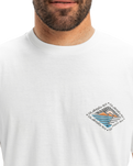 The Quiksilver Mens EVO Future Island T-Shirt in Snow White