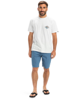 The Quiksilver Mens EVO Future Island T-Shirt in Snow White