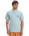 The Quiksilver Mens EVO Original BS T-Shirt in Aquifer