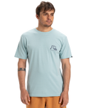 The Quiksilver Mens EVO Original BS T-Shirt in Aquifer