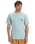 The Quiksilver Mens EVO Original BS T-Shirt in Aquifer