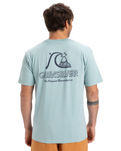 The Quiksilver Mens EVO Original BS T-Shirt in Aquifer