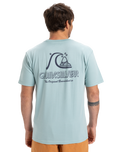 The Quiksilver Mens EVO Original BS T-Shirt in Aquifer