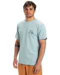 The Quiksilver Mens EVO Original BS T-Shirt in Aquifer