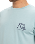 The Quiksilver Mens EVO Original BS T-Shirt in Aquifer
