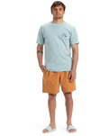 The Quiksilver Mens EVO Original BS T-Shirt in Aquifer