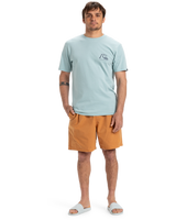 The Quiksilver Mens EVO Original BS T-Shirt in Aquifer