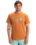 The Quiksilver Mens EVO Endless Type T-Shirt in Bran