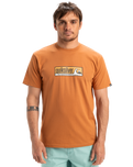 The Quiksilver Mens EVO Endless Type T-Shirt in Bran