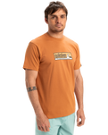 The Quiksilver Mens EVO Endless Type T-Shirt in Bran