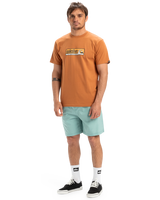 The Quiksilver Mens EVO Endless Type T-Shirt in Bran