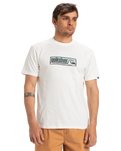 The Quiksilver Mens EVO Endless Type T-Shirt in Snow White