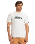 The Quiksilver Mens EVO Endless Type T-Shirt in Snow White
