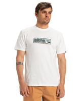 The Quiksilver Mens EVO Endless Type T-Shirt in Snow White