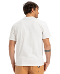 The Quiksilver Mens EVO Endless Type T-Shirt in Snow White