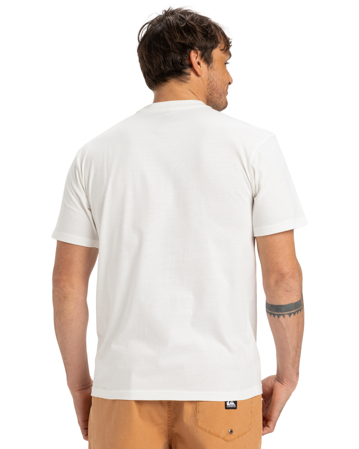 The Quiksilver Mens EVO Endless Type T-Shirt in Snow White