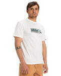 The Quiksilver Mens EVO Endless Type T-Shirt in Snow White