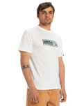 The Quiksilver Mens EVO Endless Type T-Shirt in Snow White