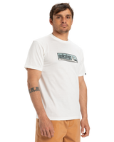 The Quiksilver Mens EVO Endless Type T-Shirt in Snow White