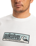 The Quiksilver Mens EVO Endless Type T-Shirt in Snow White