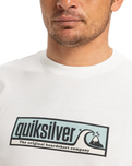 The Quiksilver Mens EVO Endless Type T-Shirt in Snow White