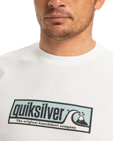 The Quiksilver Mens EVO Endless Type T-Shirt in Snow White