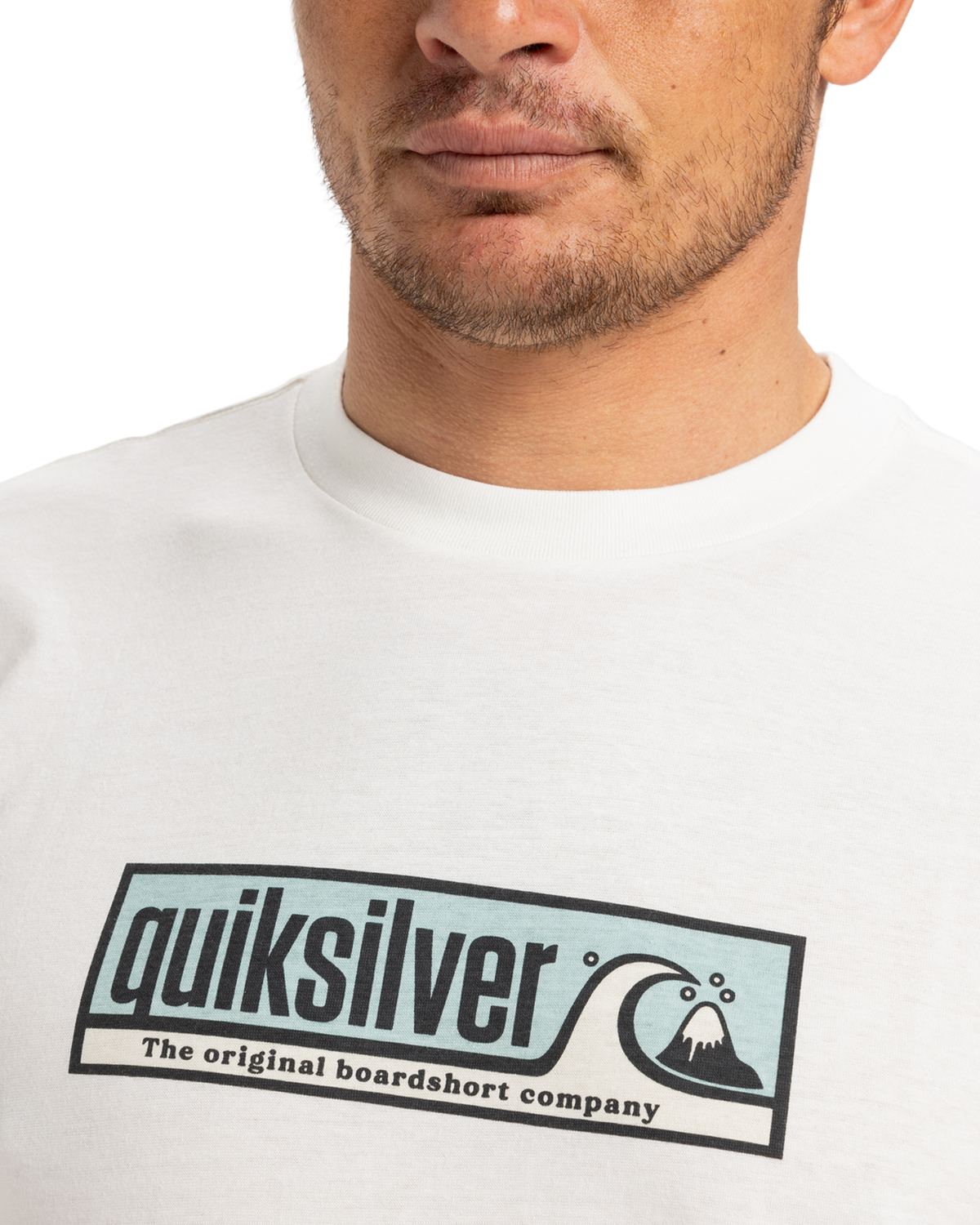 The Quiksilver Mens EVO Endless Type T-Shirt in Snow White
