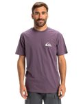 The Quiksilver Mens EV Mini Logo T-Shirt in Vintage Violet