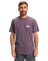 The Quiksilver Mens EV Mini Logo T-Shirt in Vintage Violet