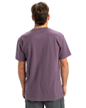 The Quiksilver Mens EV Mini Logo T-Shirt in Vintage Violet