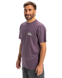 The Quiksilver Mens EV Mini Logo T-Shirt in Vintage Violet