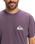 The Quiksilver Mens EV Mini Logo T-Shirt in Vintage Violet