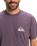 The Quiksilver Mens EV Mini Logo T-Shirt in Vintage Violet