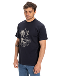 The Quiksilver Mens EV Tuned Out T-Shirt in Dark Navy