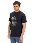 The Quiksilver Mens EV Tuned Out T-Shirt in Dark Navy