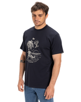The Quiksilver Mens EV Tuned Out T-Shirt in Dark Navy