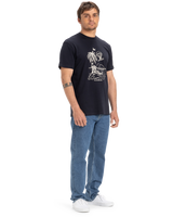 The Quiksilver Mens EV Tuned Out T-Shirt in Dark Navy