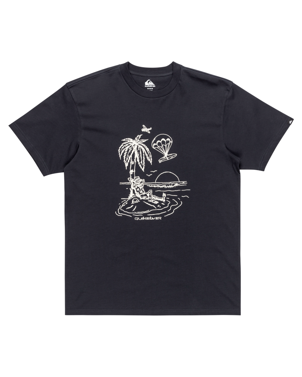 The Quiksilver Mens EV Tuned Out T-Shirt in Dark Navy