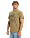 The Quiksilver Mens EV Tuned Out T-Shirt in Aloe