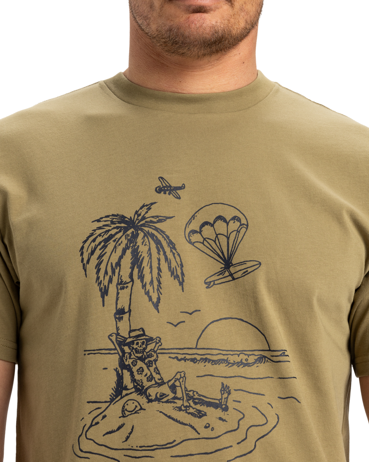 The Quiksilver Mens EV Tuned Out T-Shirt in Aloe