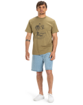 The Quiksilver Mens EV Tuned Out T-Shirt in Aloe