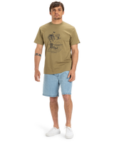 The Quiksilver Mens EV Tuned Out T-Shirt in Aloe