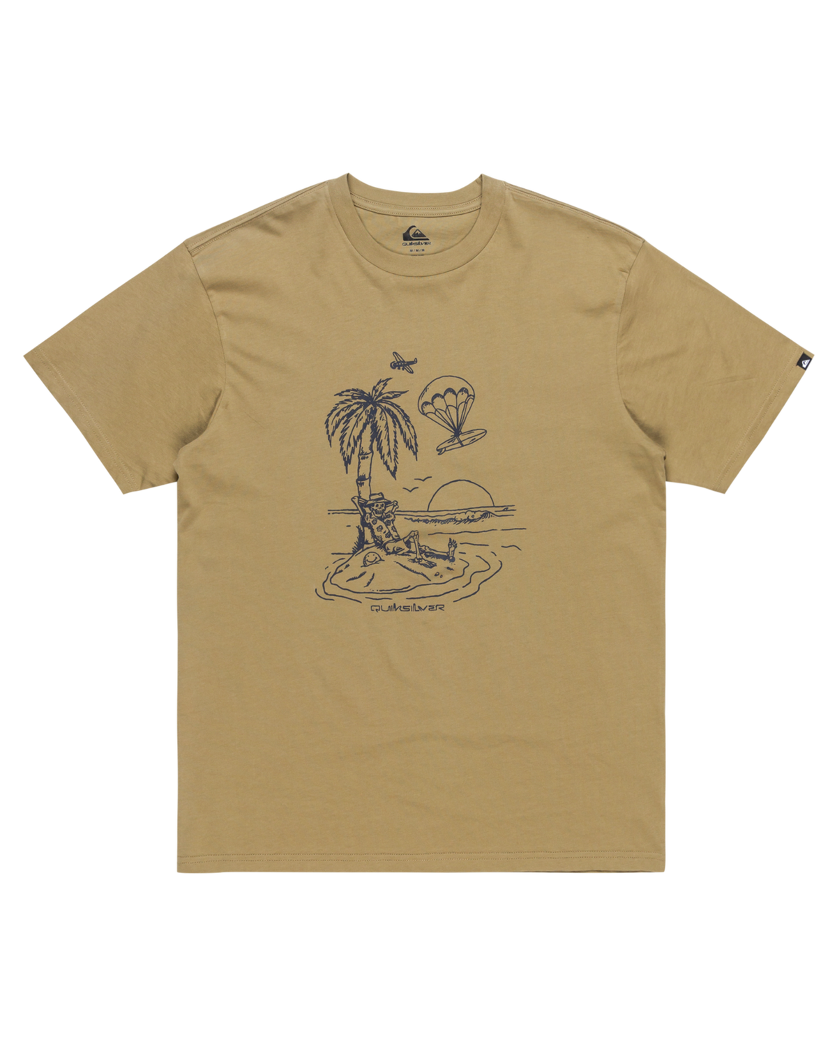 The Quiksilver Mens EV Tuned Out T-Shirt in Aloe