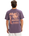 The Quiksilver Mens EV Cosmic Vibrations T-Shirt in Vintage Violet