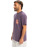 The Quiksilver Mens EV Cosmic Vibrations T-Shirt in Vintage Violet